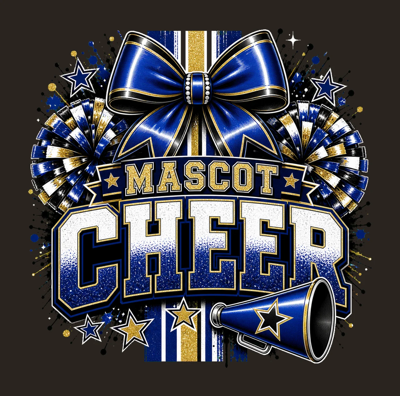 Cheer Cheerleading Cheerleader front back sublimation contrast preview thumbnail