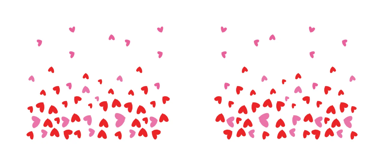 Heart Can Glass Wrap Small Shapes Rising Pattern ascending