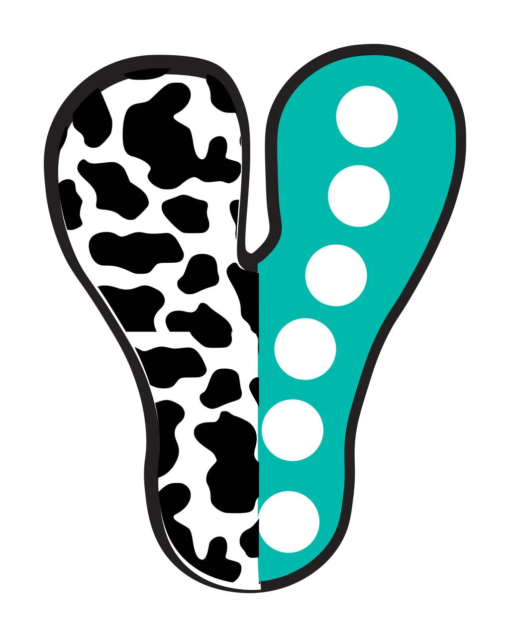 Half Cow Bright Font Dalmatian Race Doodle Leopard Character 15 racing
