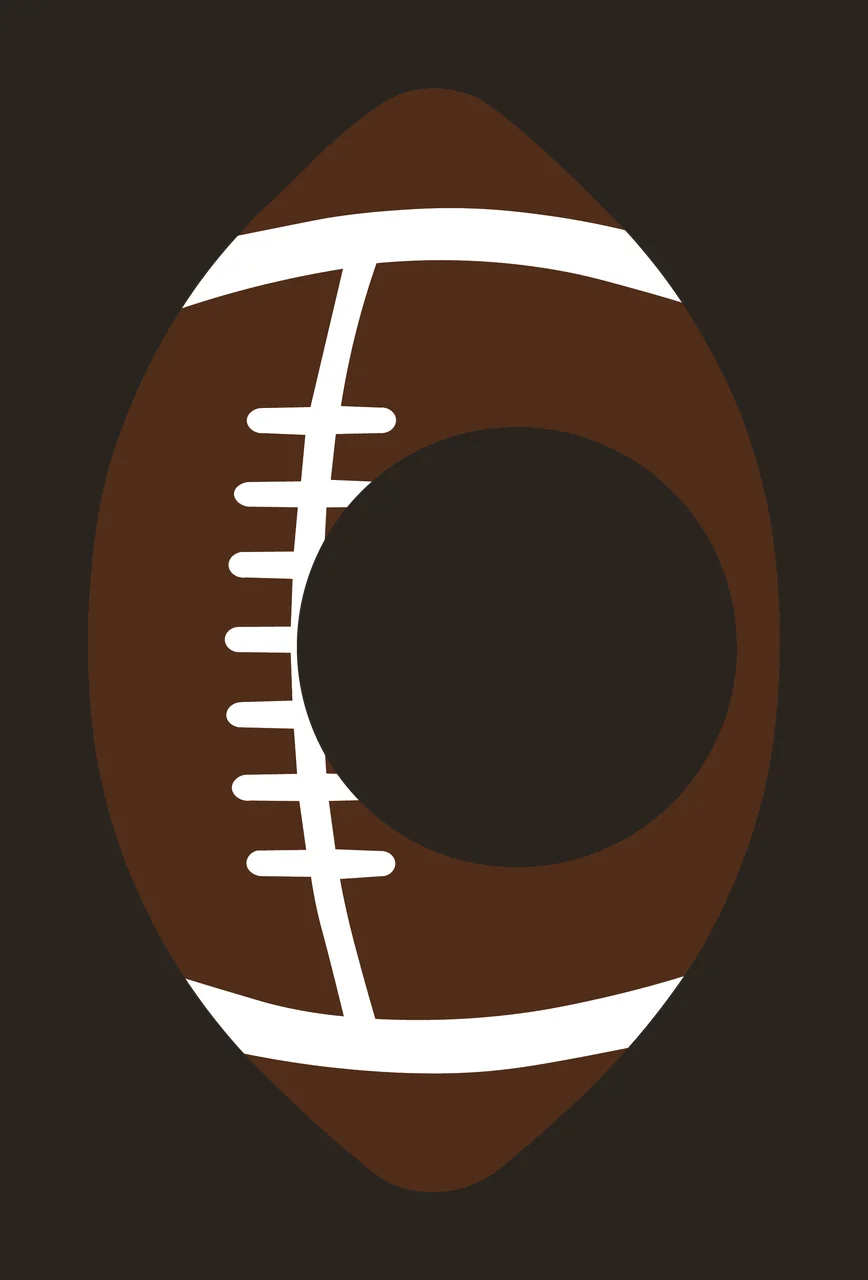 Brown Football With White Circle contrast preview thumbnail