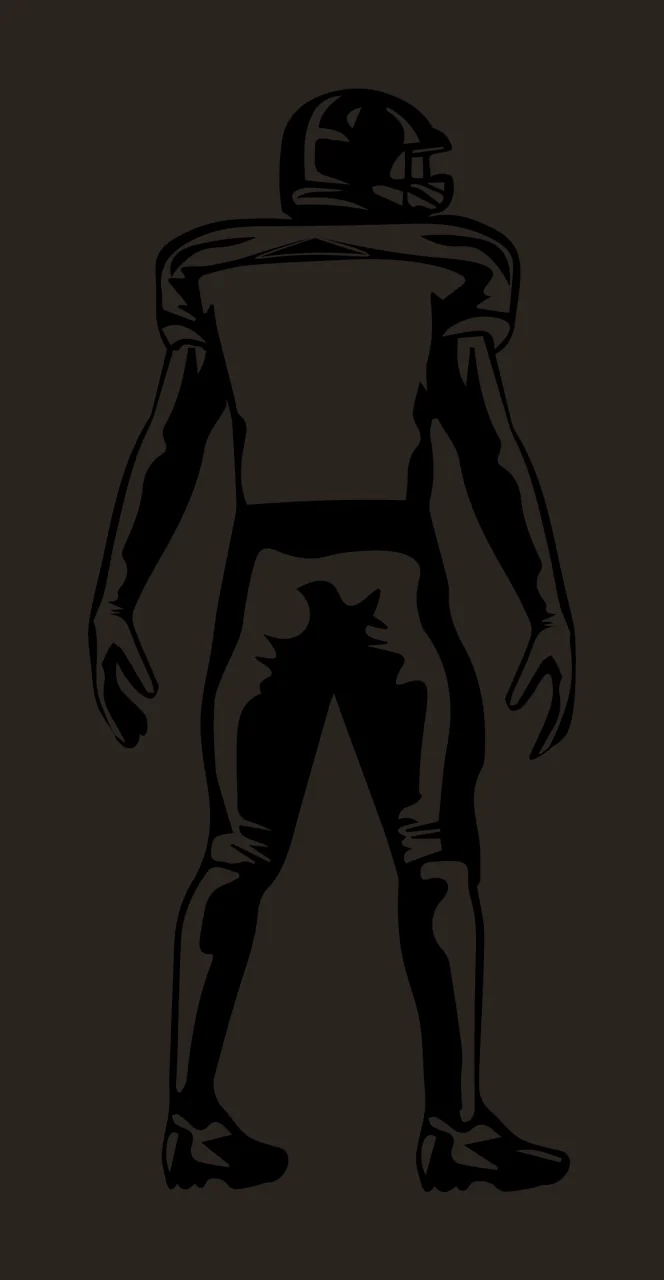 Football Player Standing With Monochrome And Sports contrast preview thumbnail