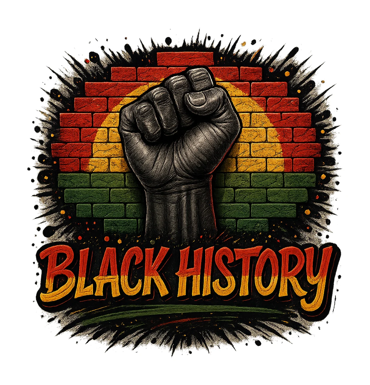 MLK Day Black History Sublimation Design African American