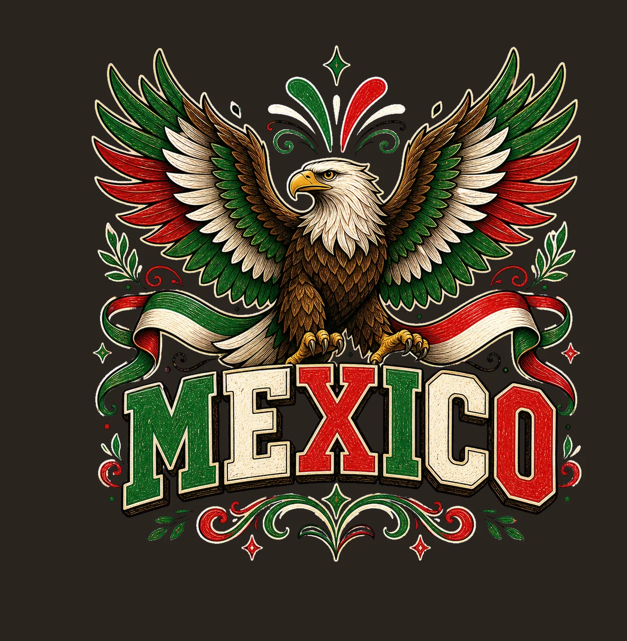 Mexico Eagle Heritage sublimation instant shirt Variation A contrast preview thumbnail