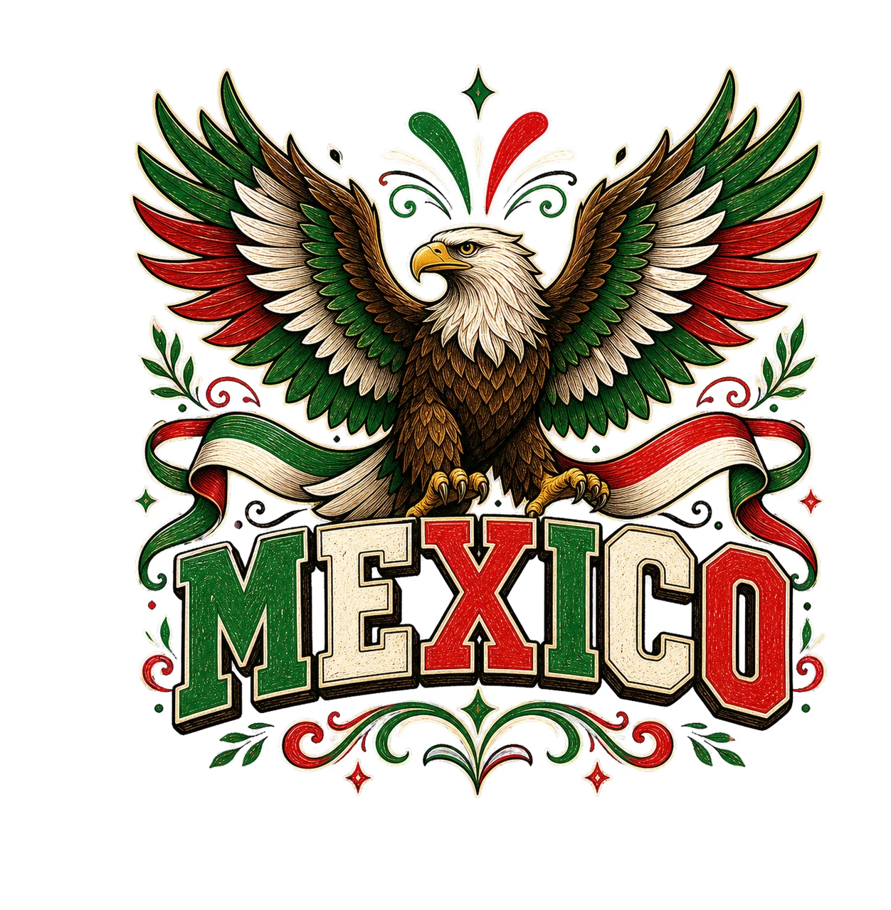 Mexico Eagle Heritage sublimation instant shirt Variation A