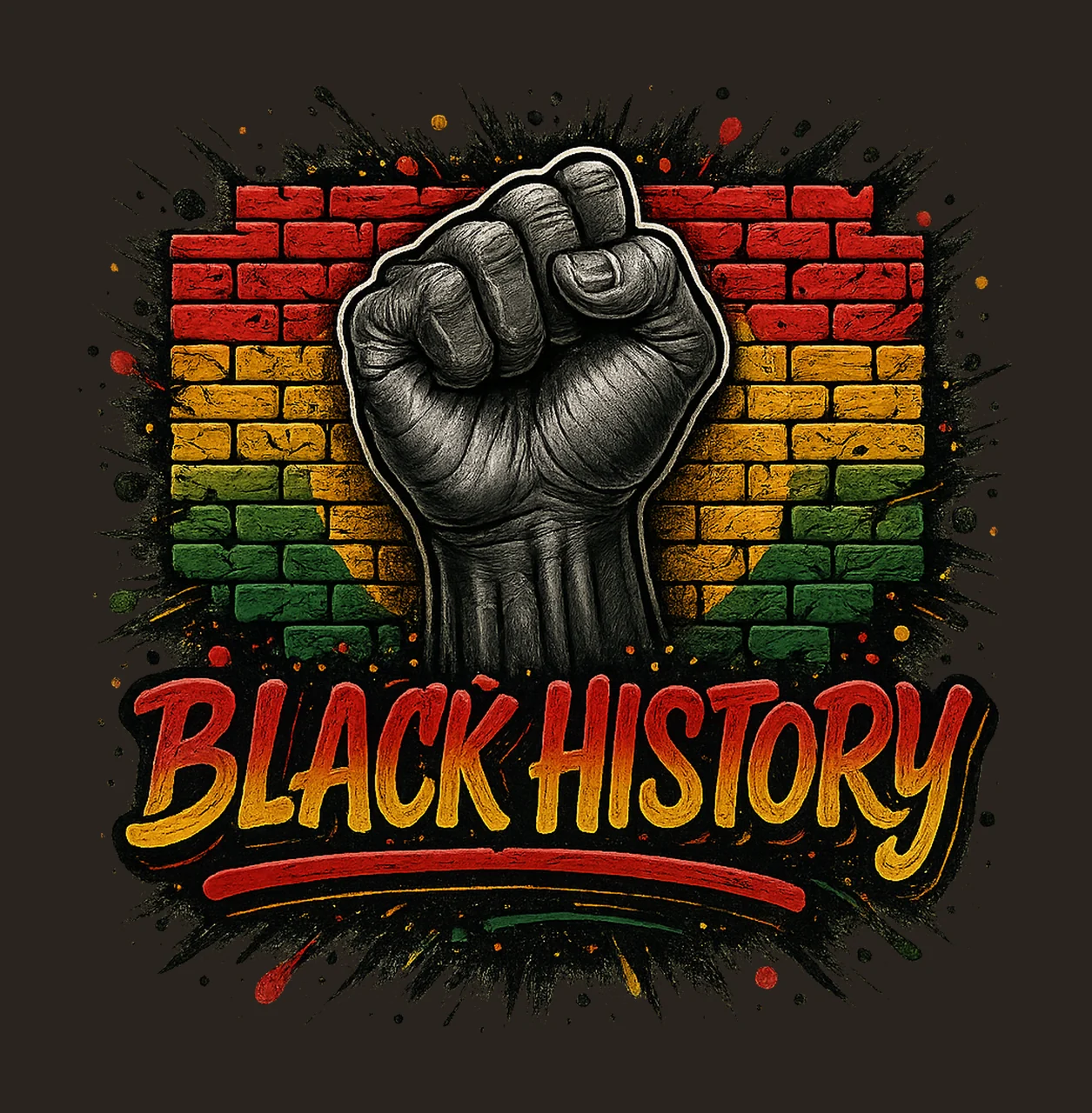 MLK Day Black History Sublimation Fist Power Design African contrast preview thumbnail