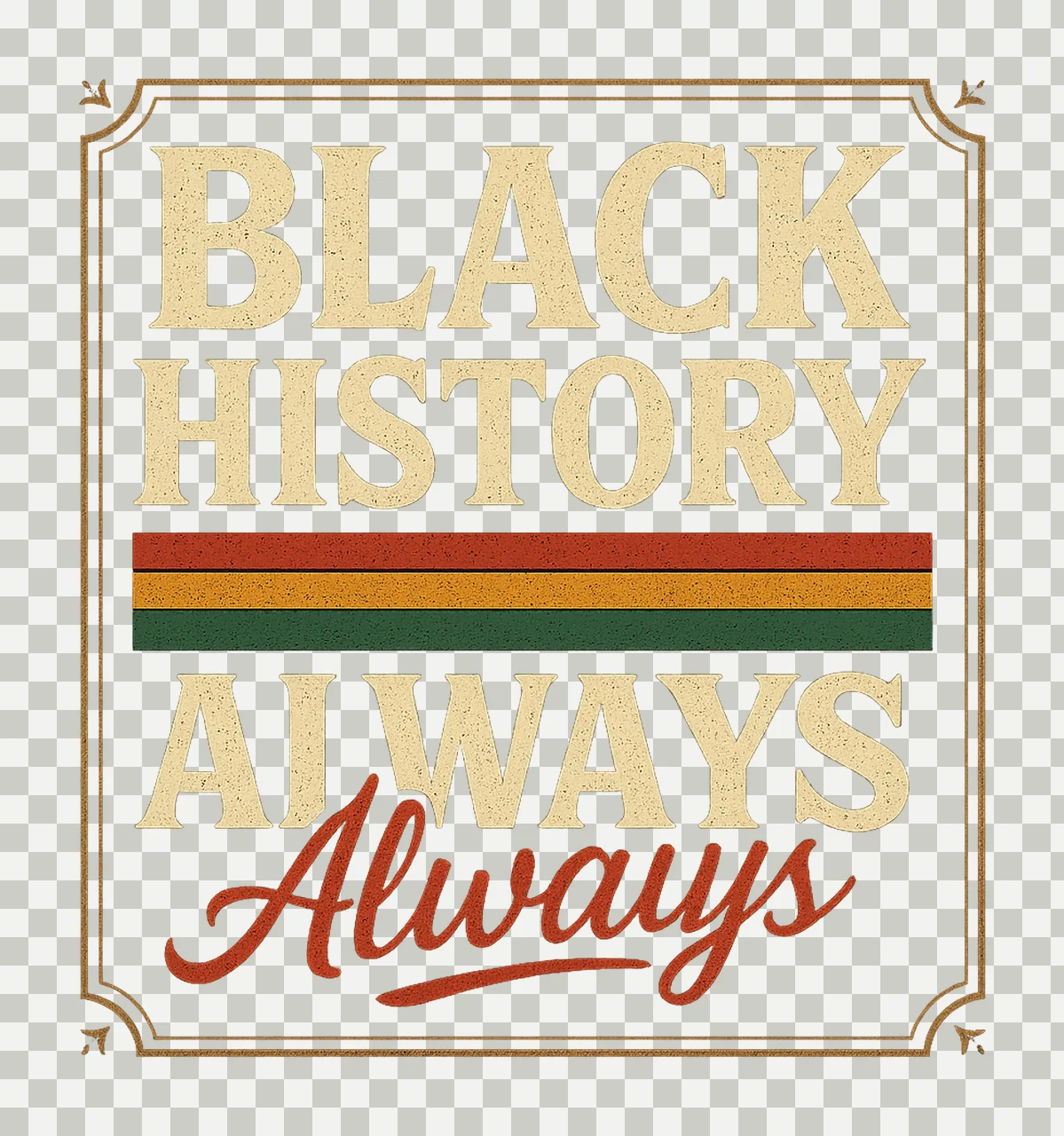 Black History Month Period Strong Black History Design transparency and detail preview thumbnail