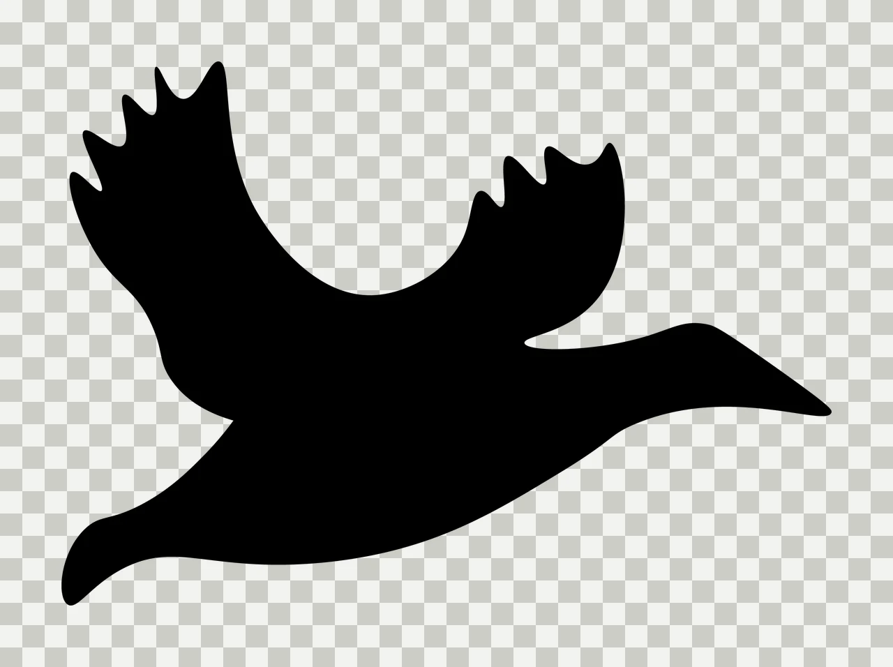 Can Glass Wrap Bird Silhouette Flying With Wings transparency and detail preview thumbnail