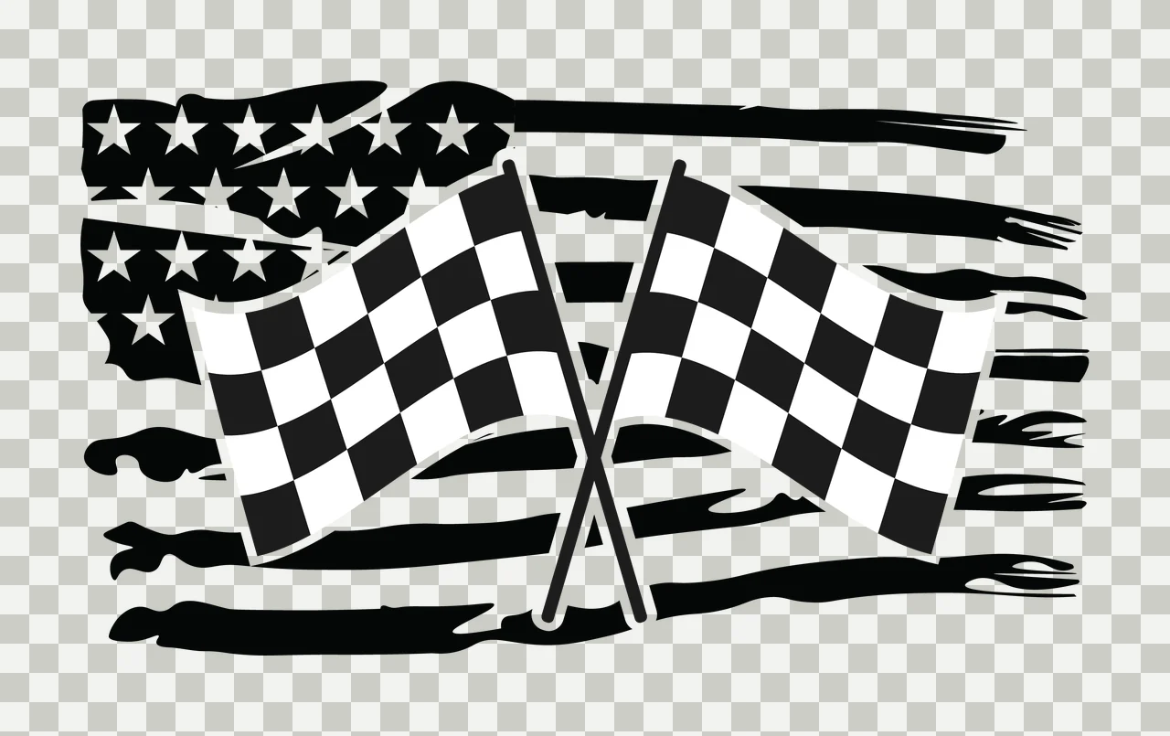 Flag Crossed Flags On A Horizontal Distressed stars stripes transparency and detail preview thumbnail
