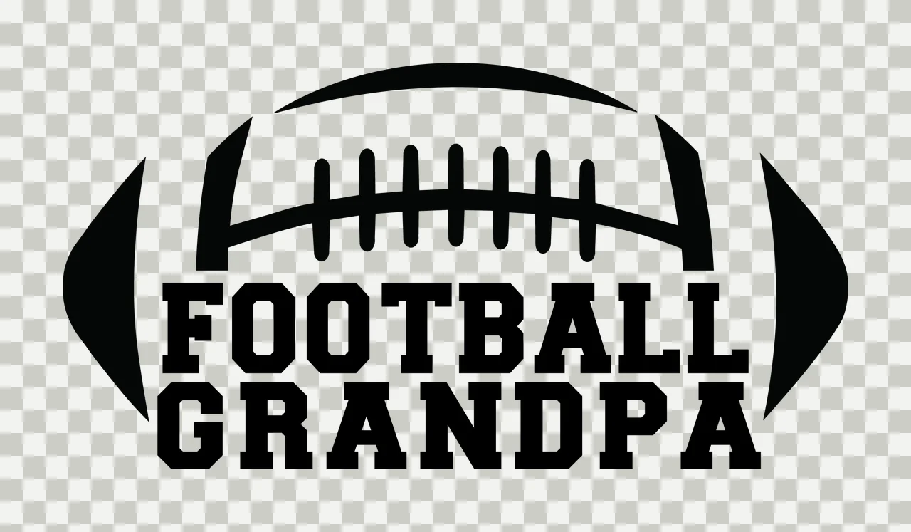 Football Grandpa Bold Sports Graphic transparency and detail preview thumbnail