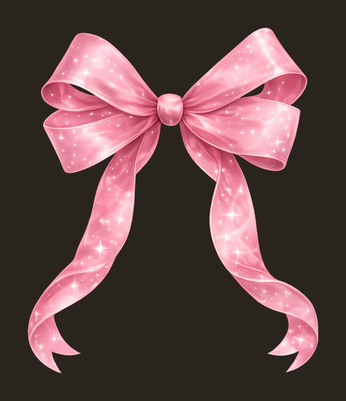 Watercolor Pink Pastel Coquette Bow Minimal Girly Artwork contrast preview thumbnail