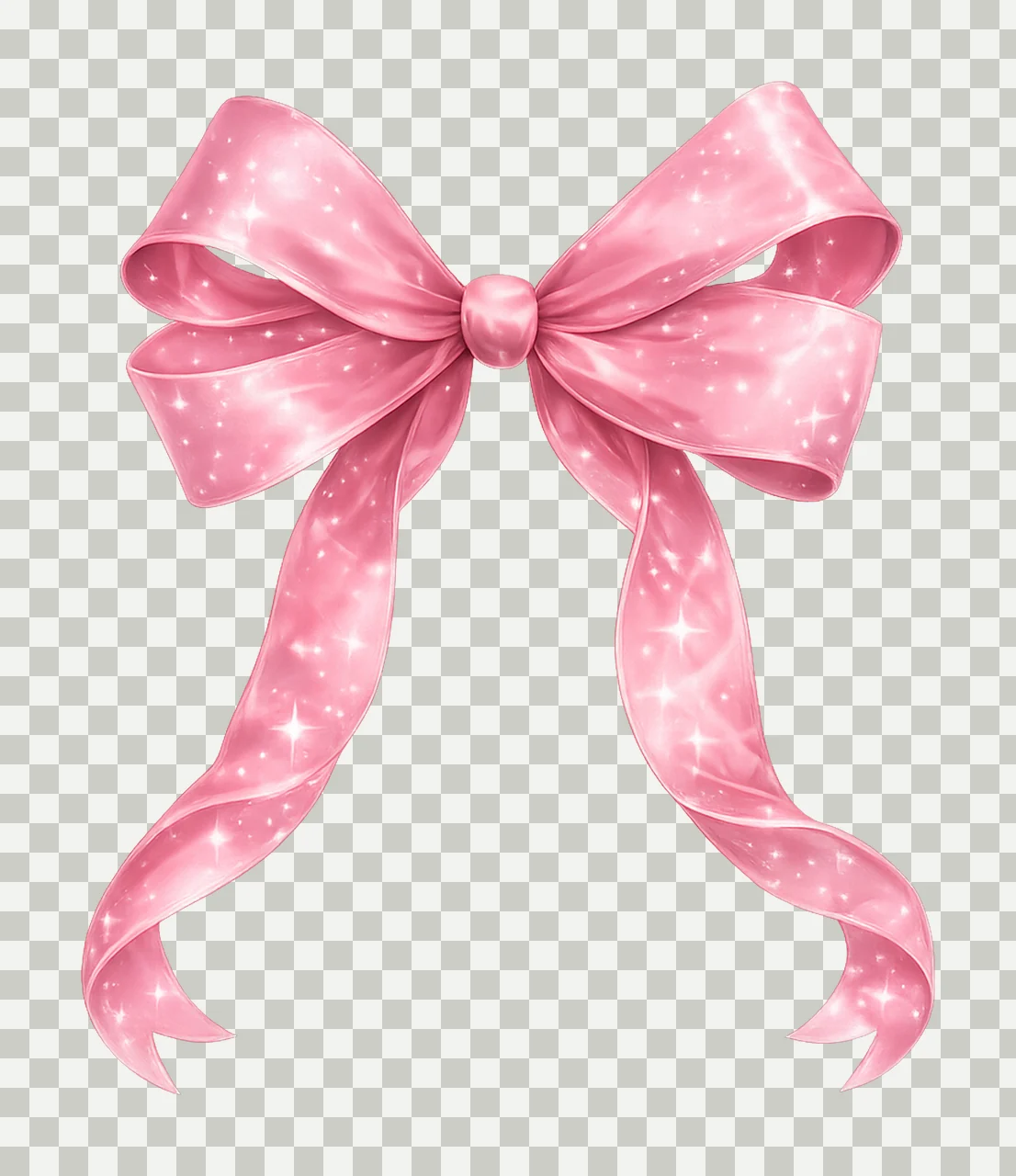 Watercolor Pink Pastel Coquette Bow Minimal Girly Artwork transparency and detail preview thumbnail