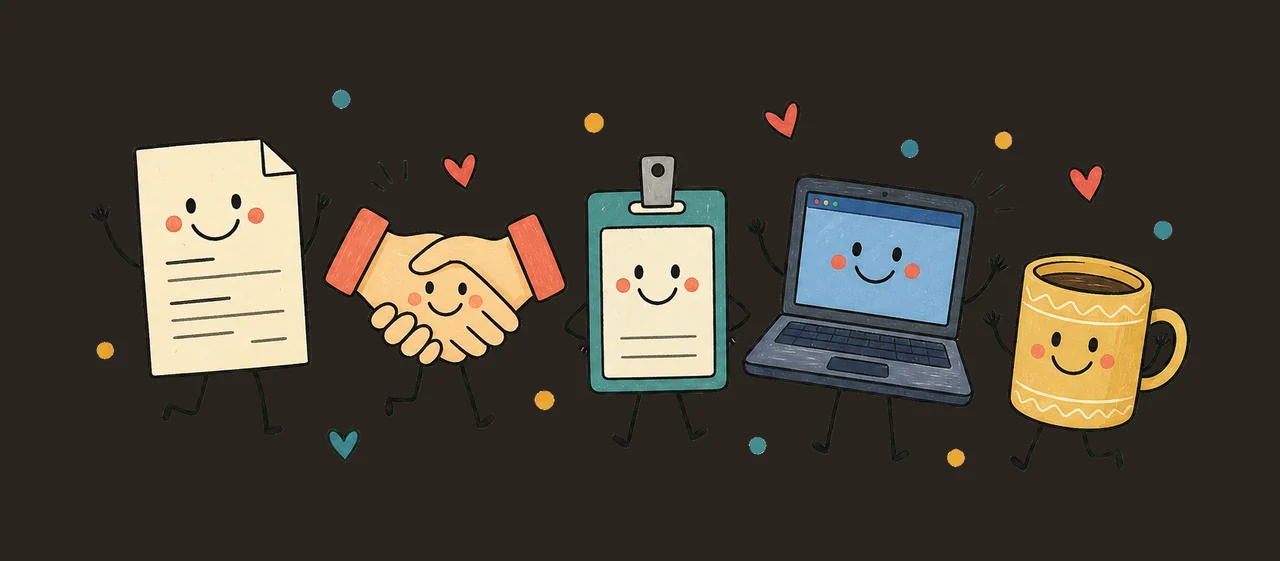 Human Resources Doodle Crew Cute HR Gift HR Variation C contrast preview thumbnail