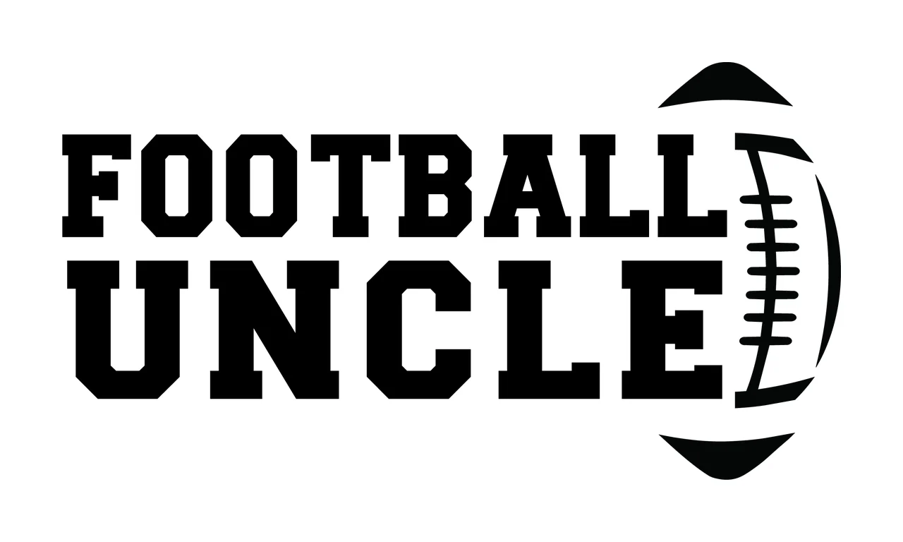 Football Uncle Horizontal Text With An American silhouette