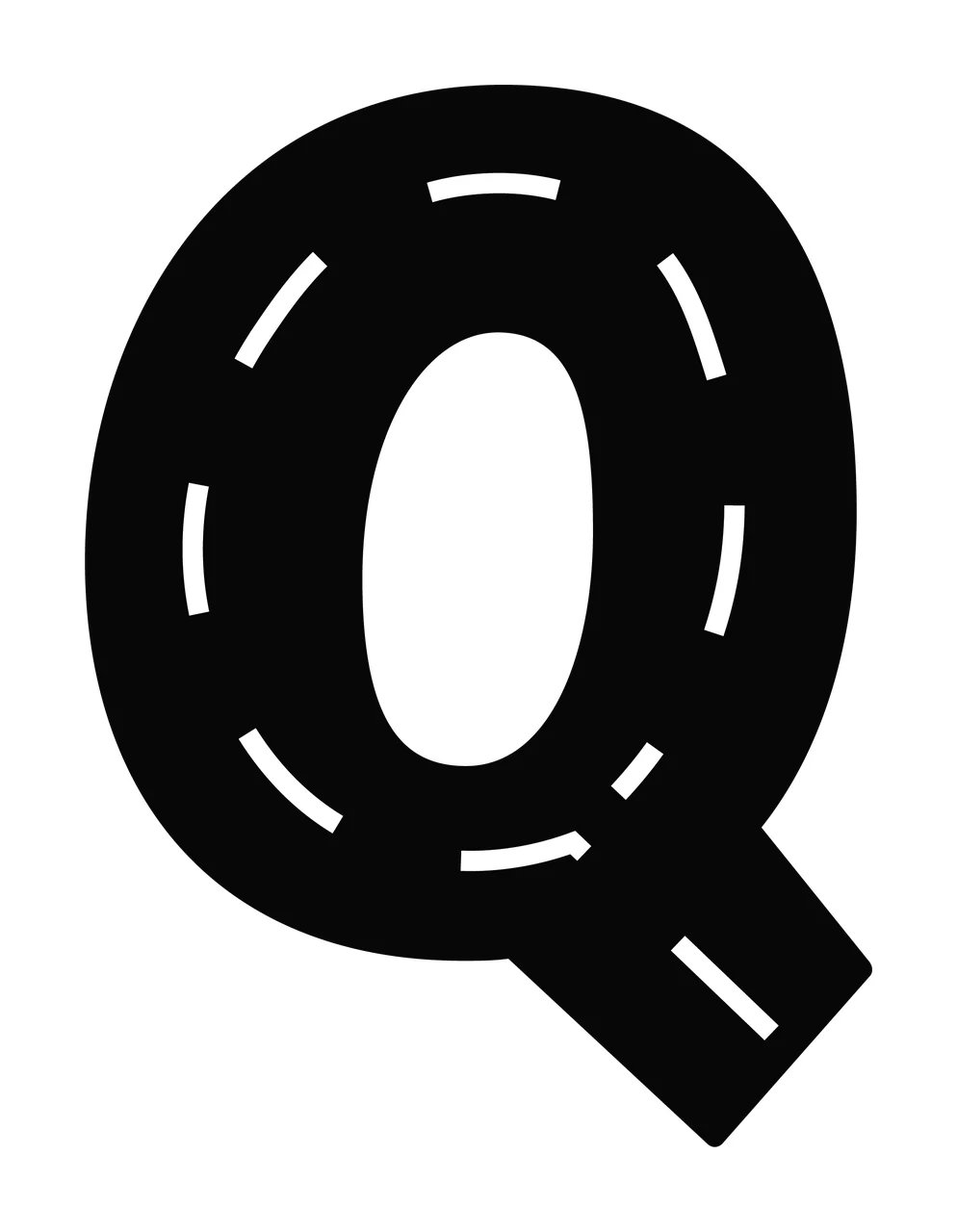 Race Track Font Character 07 racing checkered flag speedway