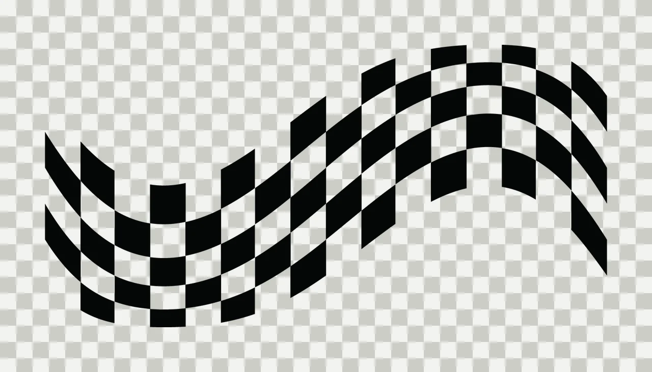 Can Glass Wrap Wavy Black And White Checkerboard transparency and detail preview thumbnail