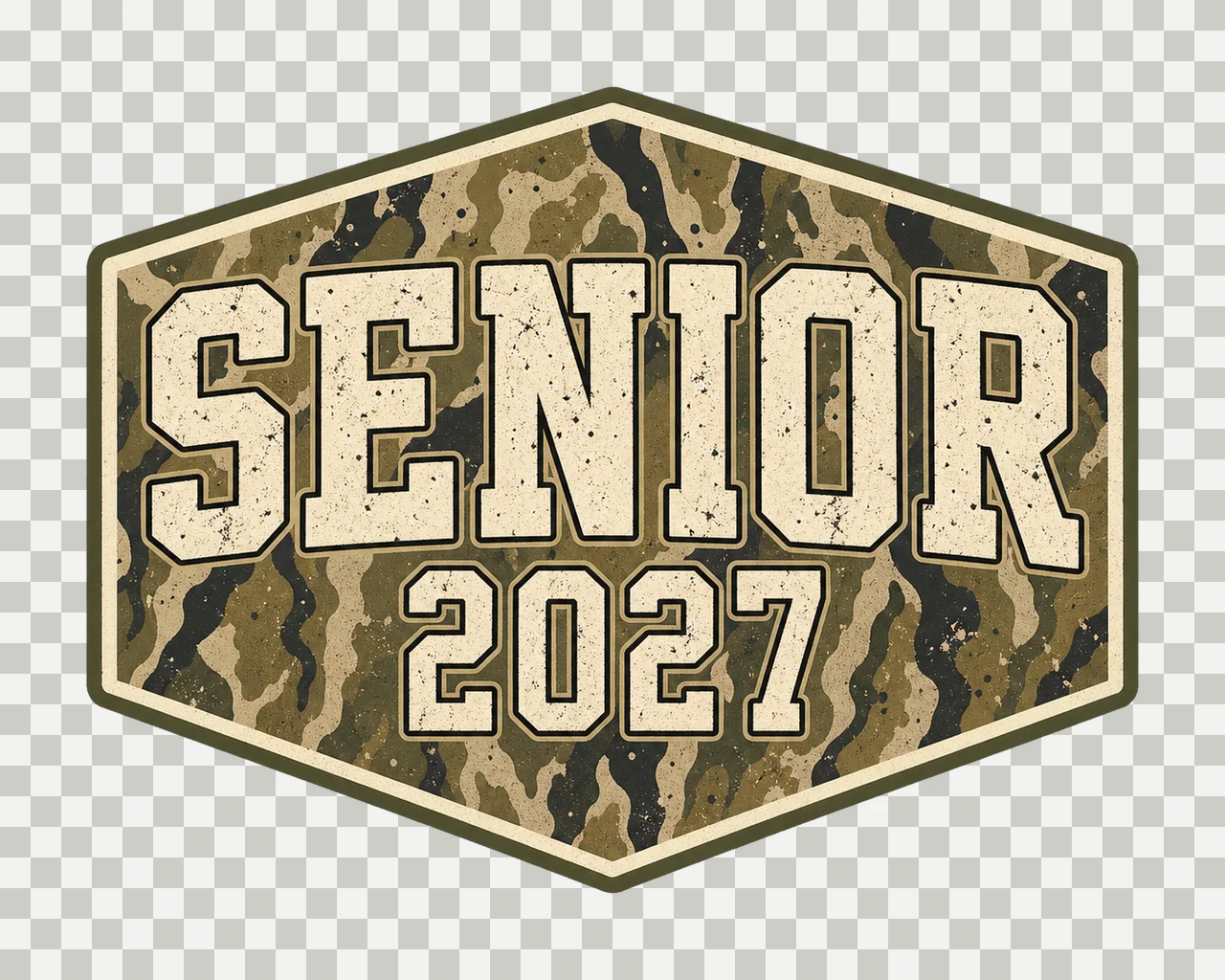 Senior 2027 Camo Graduation bundle 03 transparency and detail preview thumbnail