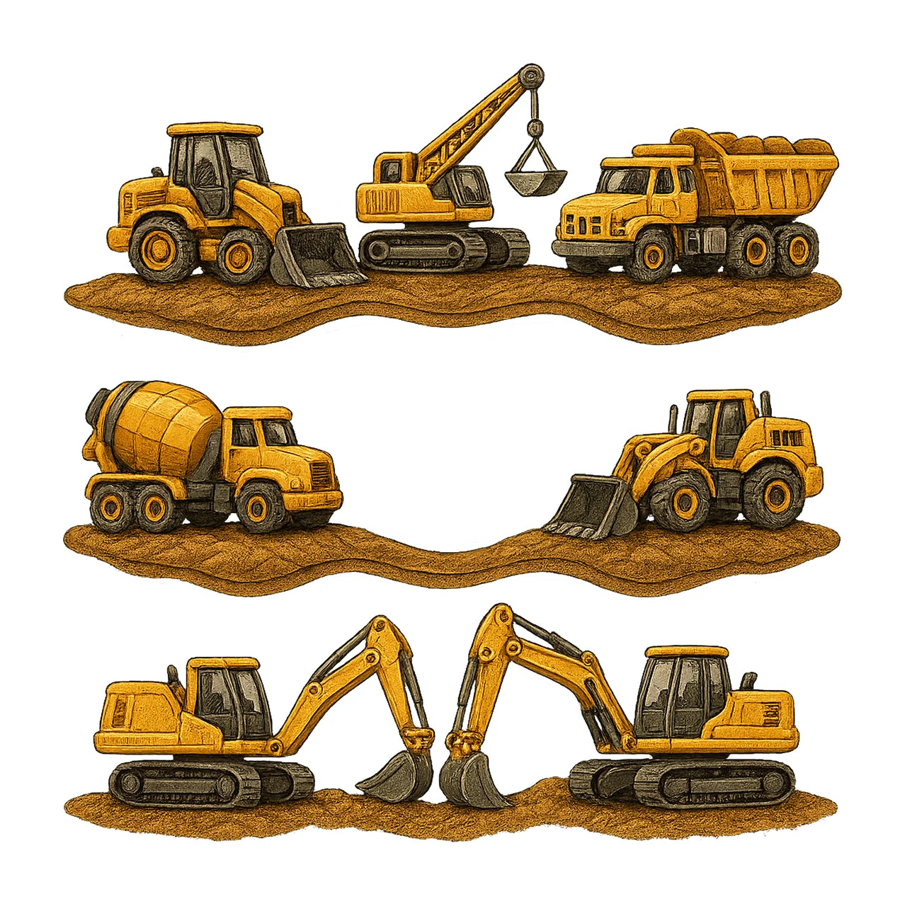 Construction Truck Kids Design Add Name Sublimation Dirt