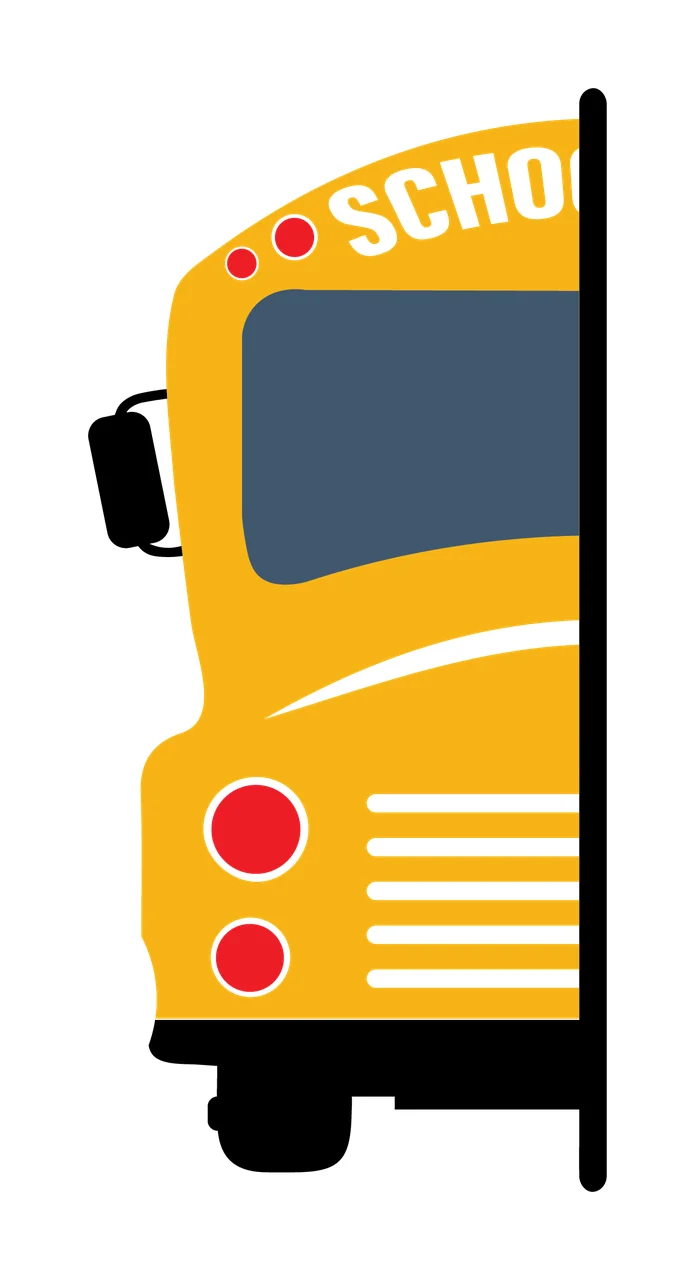 Bus With Front Of And Lights