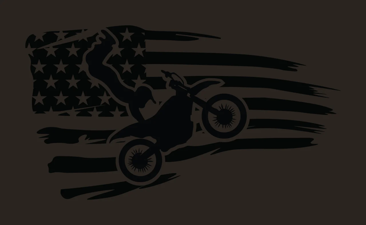 Can Glass Wrap Motorbike Jumping With Flag contrast preview thumbnail