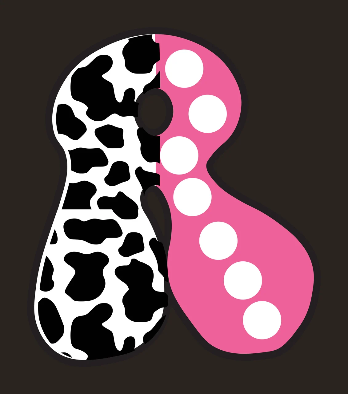 Half Cow Bright Font Dalmatian Race Doodle Leopard Character 10 racing contrast preview thumbnail