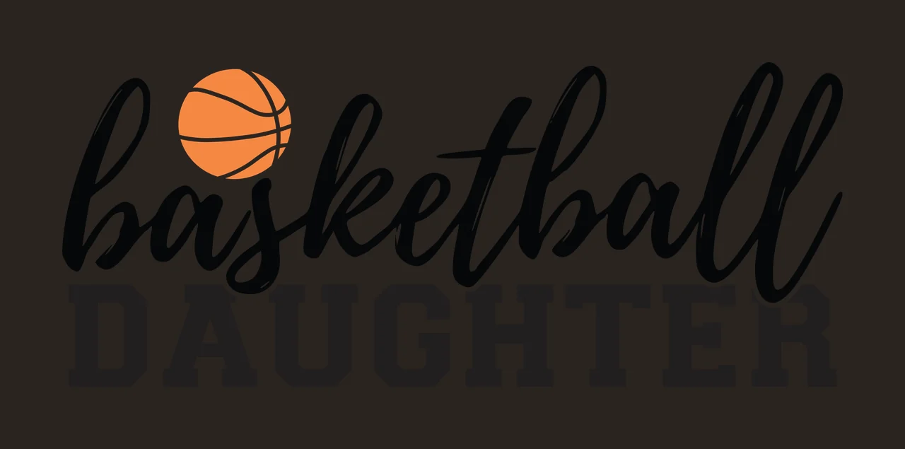 Basketball Daughter Black And White Graphic sport typography contrast preview thumbnail
