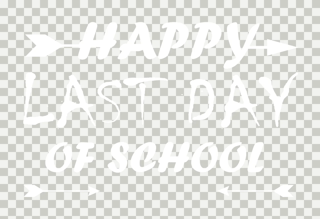 Last Day of School Classroom Student Education Design with School Supplies, Scalable Vector Illustration for T-Shirt Design, Stickers, and Print on Demand Projects transparency and detail preview thumbnail