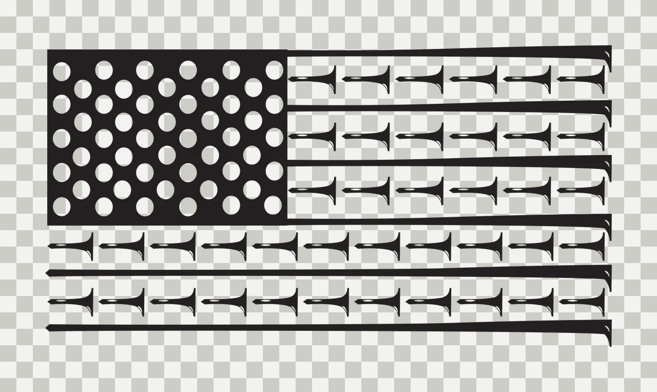 Golf Flag Design With Polka Dots And Rows patterned tees graphic transparency and detail preview thumbnail
