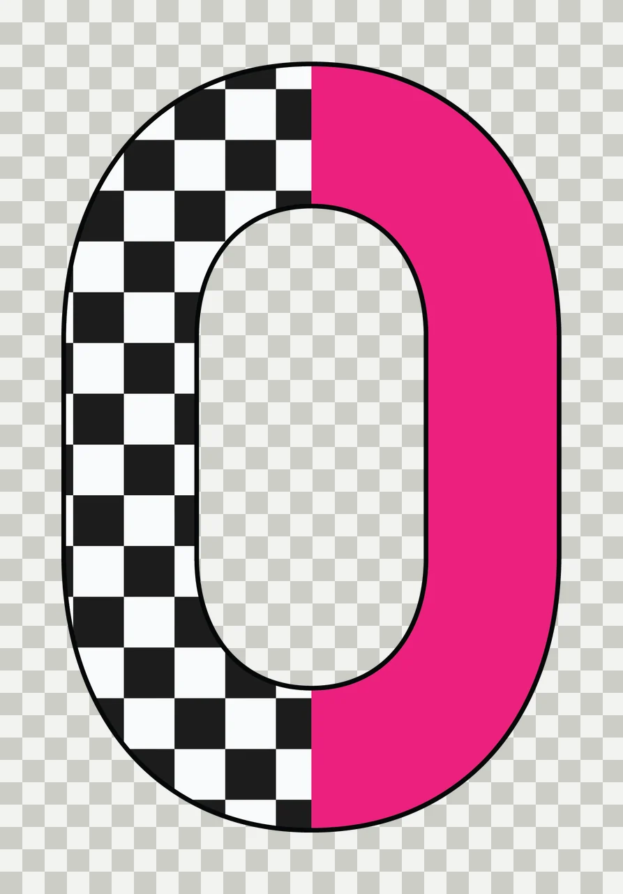 Can Glass Wrap O Letter Patterned With Checkered transparency and detail preview thumbnail