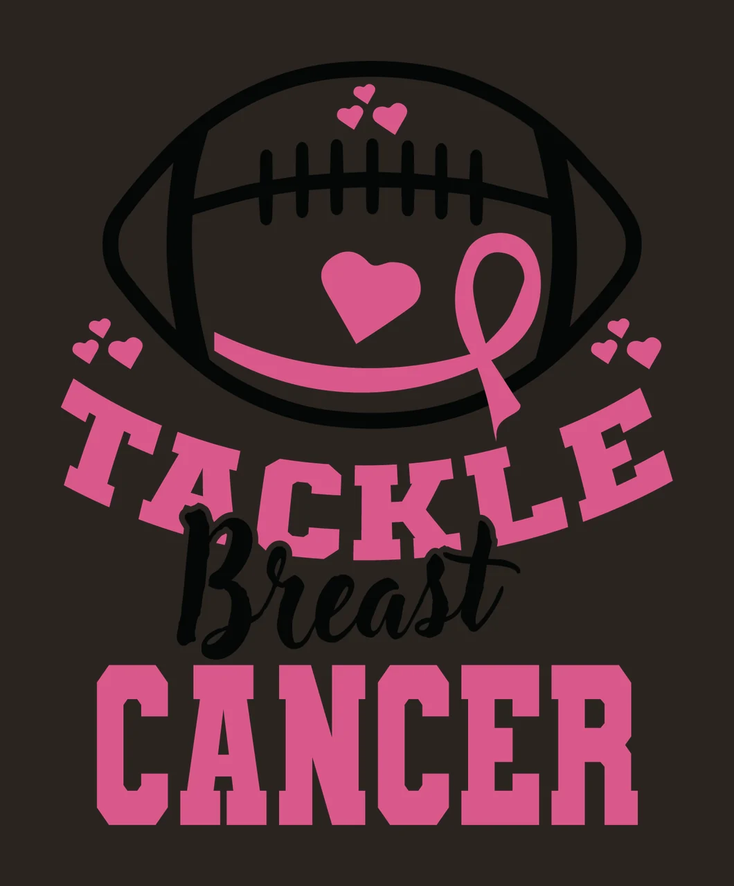 Can Glass Wrap Football Decorating With Awareness Ribbon contrast preview thumbnail
