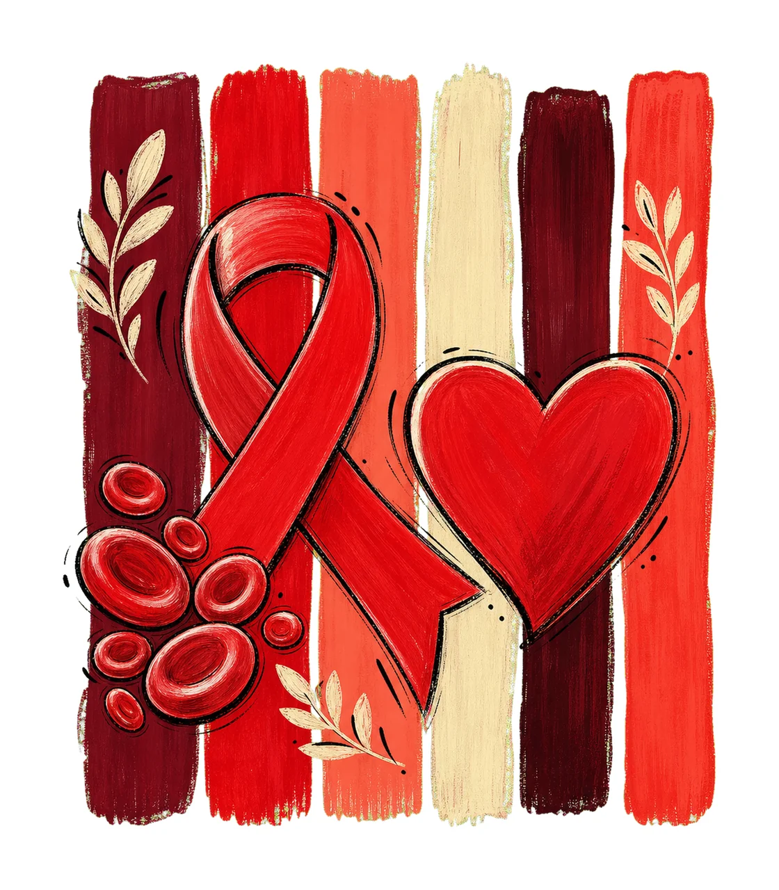 Blood Cancer Awareness sublimation instant shirt Variation B
