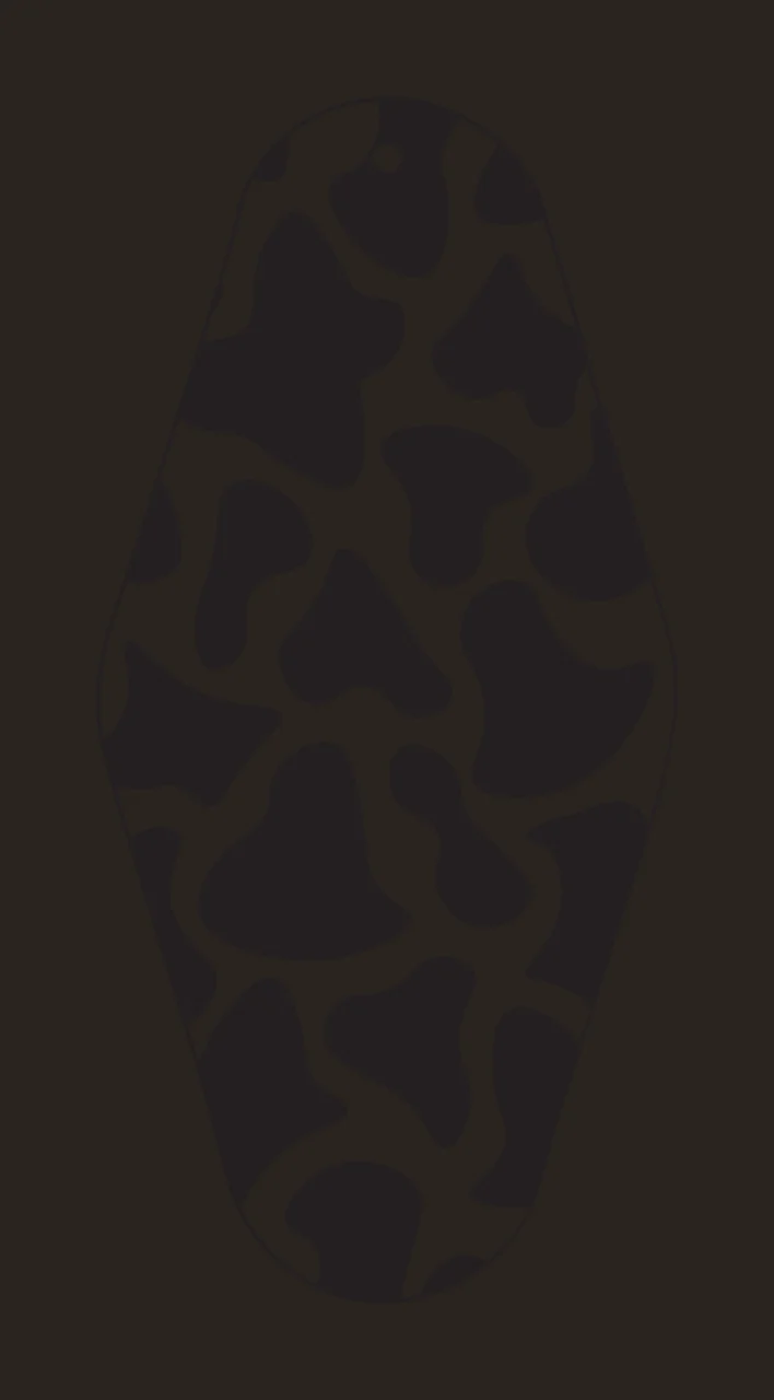 Classic Motel Keychain Elongated Diamond Shape Filled spots contrast preview thumbnail