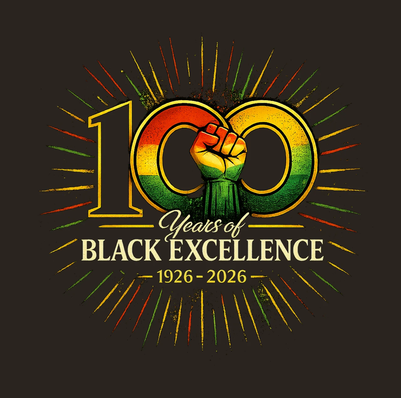 100 Years of Black Excellence African Pride Design contrast preview thumbnail