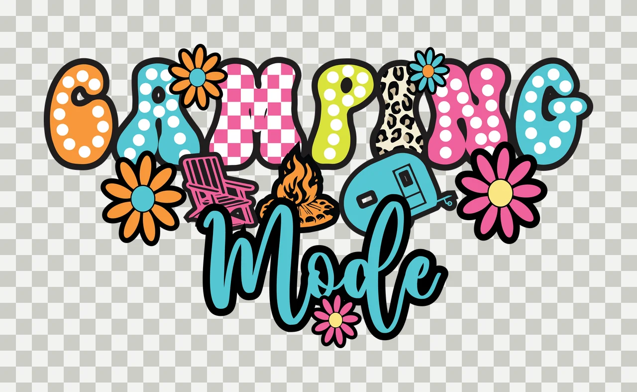 Crafting My Way Black Typography curved flowers silhouette transparency and detail preview thumbnail