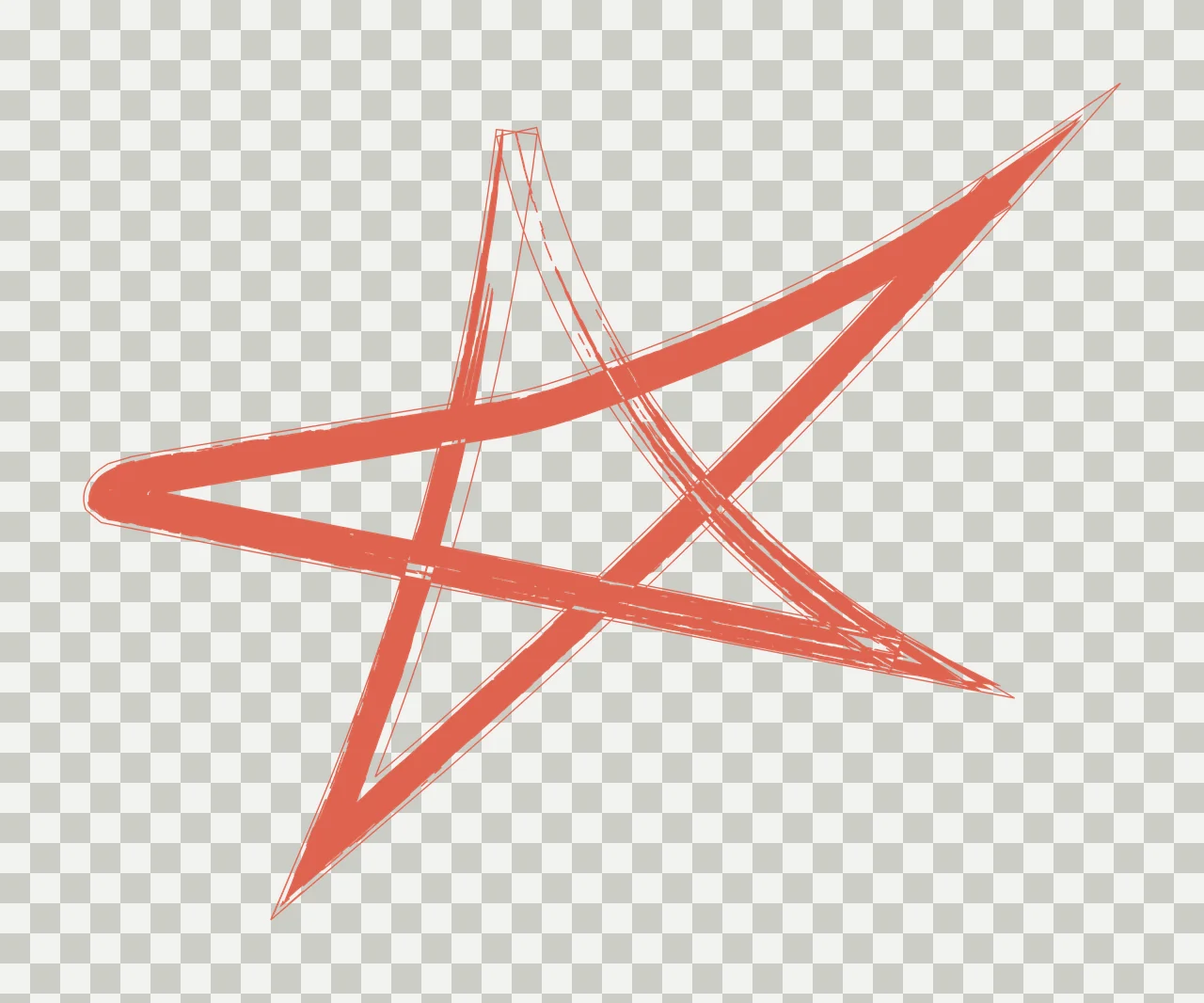 Distorted Star Shape With Lines abstract black white geometric transparency and detail preview thumbnail