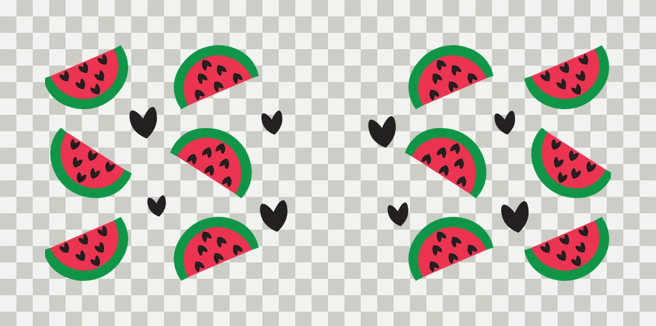Can Glass Wrap Pattern Of Hearts And Semicircles geometric shapes transparency and detail preview thumbnail