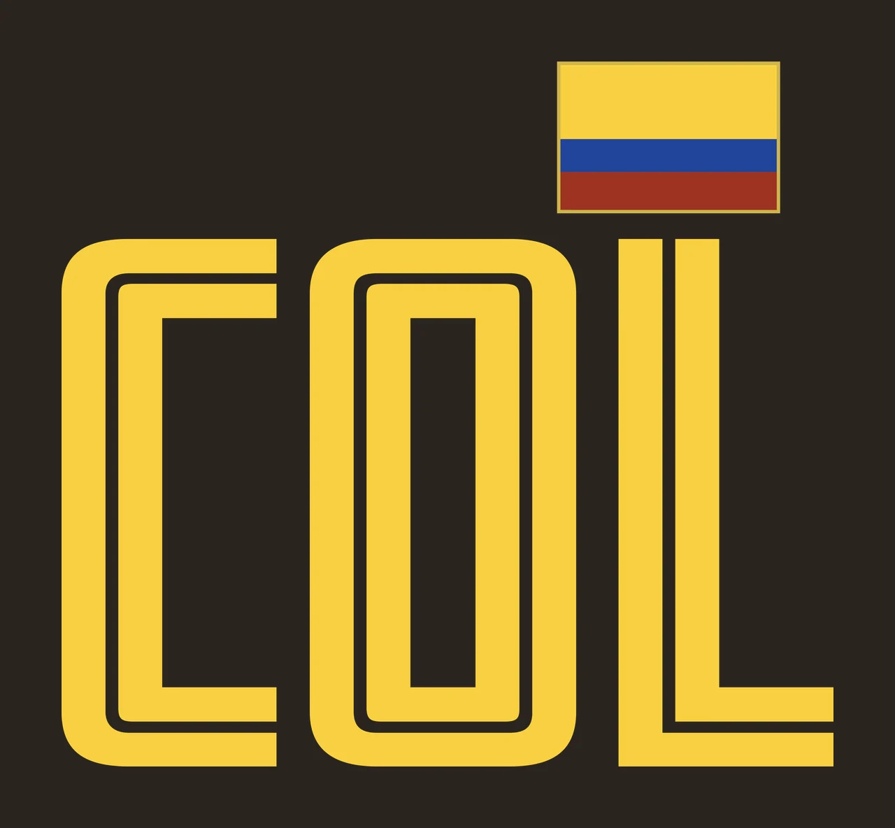 Col Bold Geometric Letter Block letters rectangle typography contrast preview thumbnail