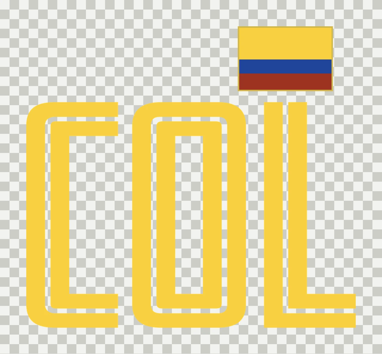 Col Bold Geometric Letter Block letters rectangle typography transparency and detail preview thumbnail