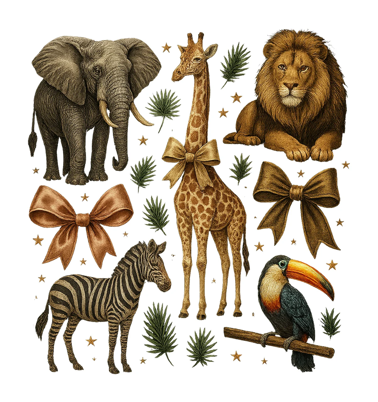 Zoo Crew Coquette Bow Safari Animal Sublimation Zoo Trip