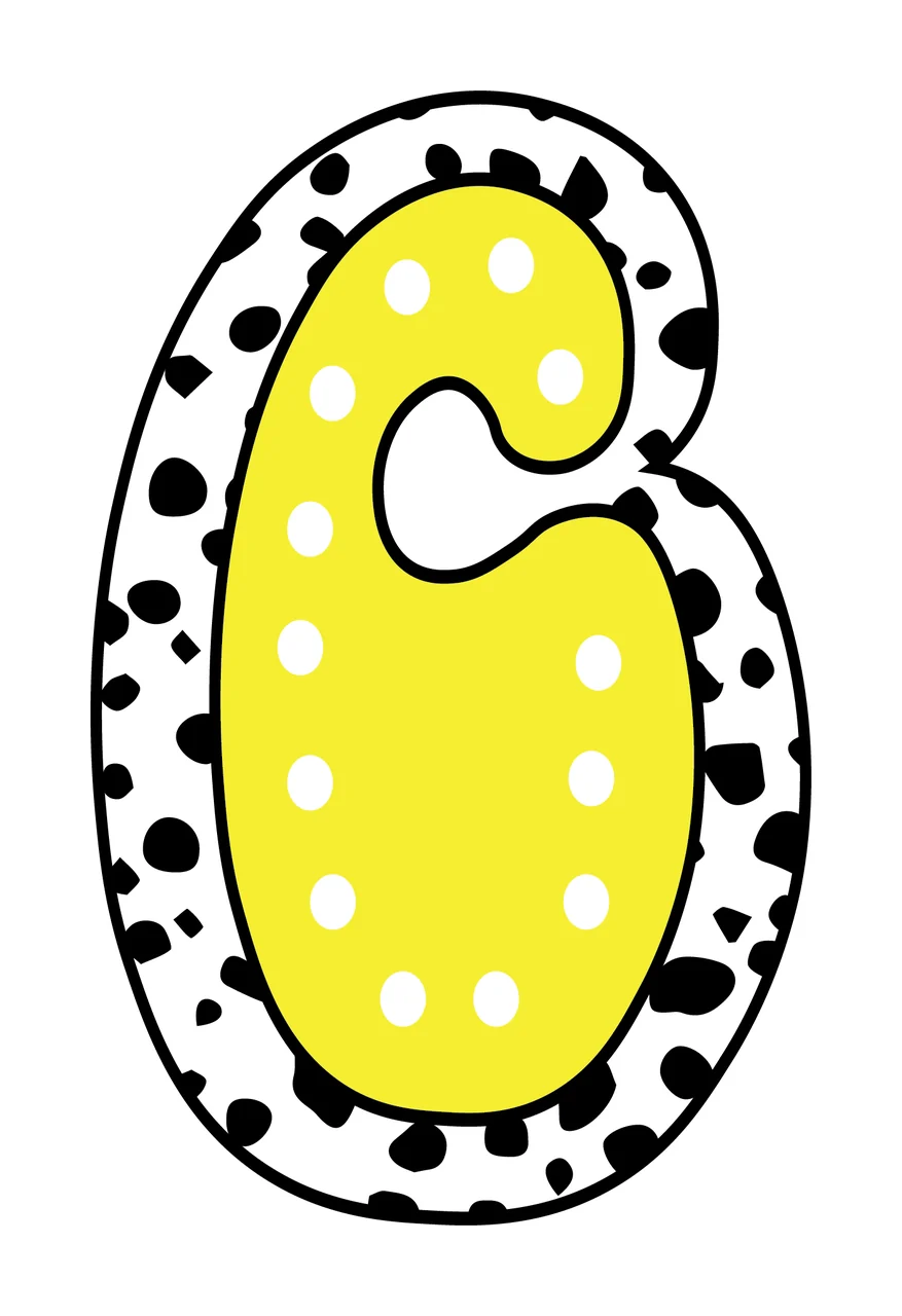 Dalmatian Dots Font Race Doodle Character 34 racing checkered flag