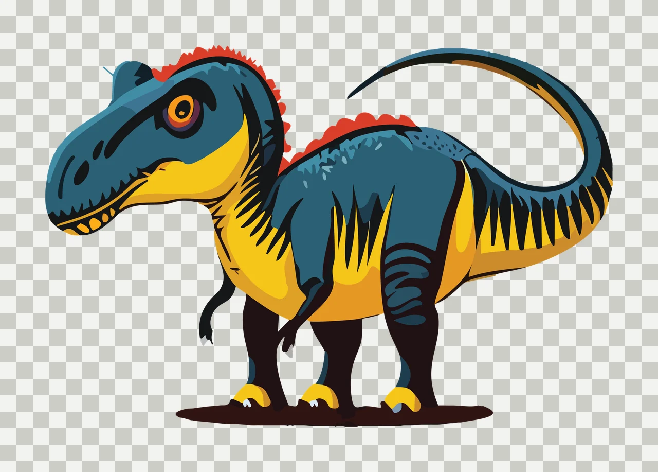 Dinosaur Black Silhouette Of A Standing white reptile Variation transparency and detail preview thumbnail