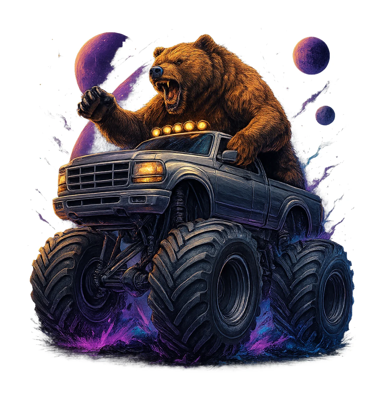 100 Monster Truck Racing Truck Artwork High Quality shirt