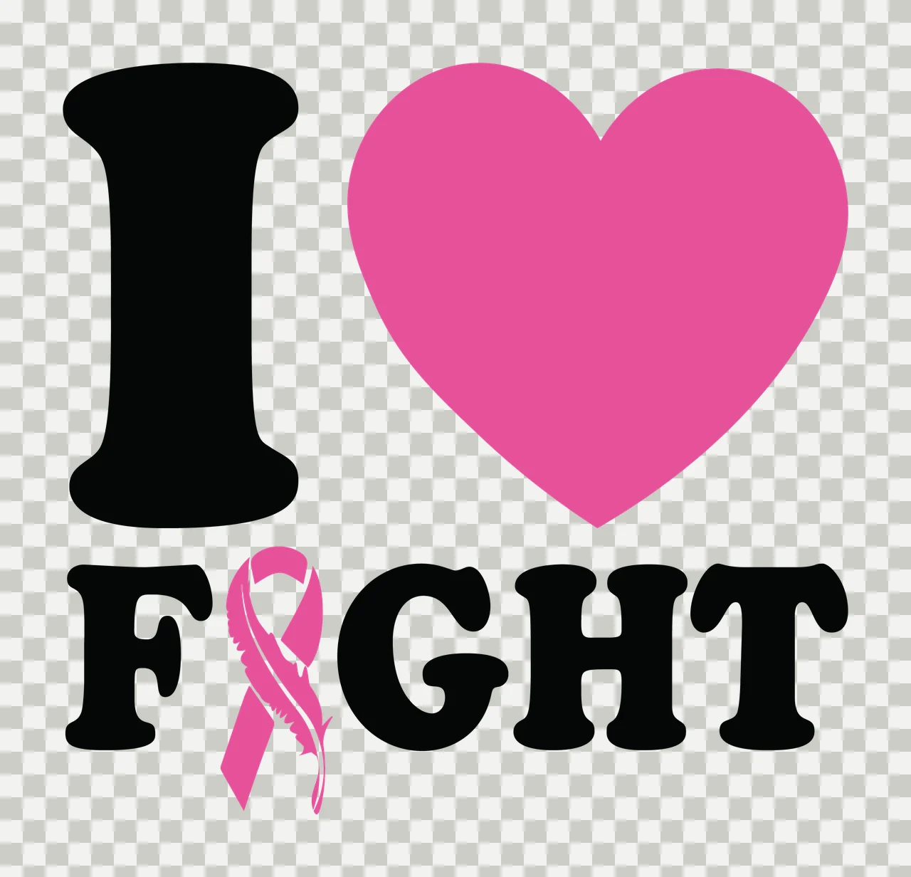 I Heart Black Symbol And Text With Ribbon shape letters graphic transparency and detail preview thumbnail