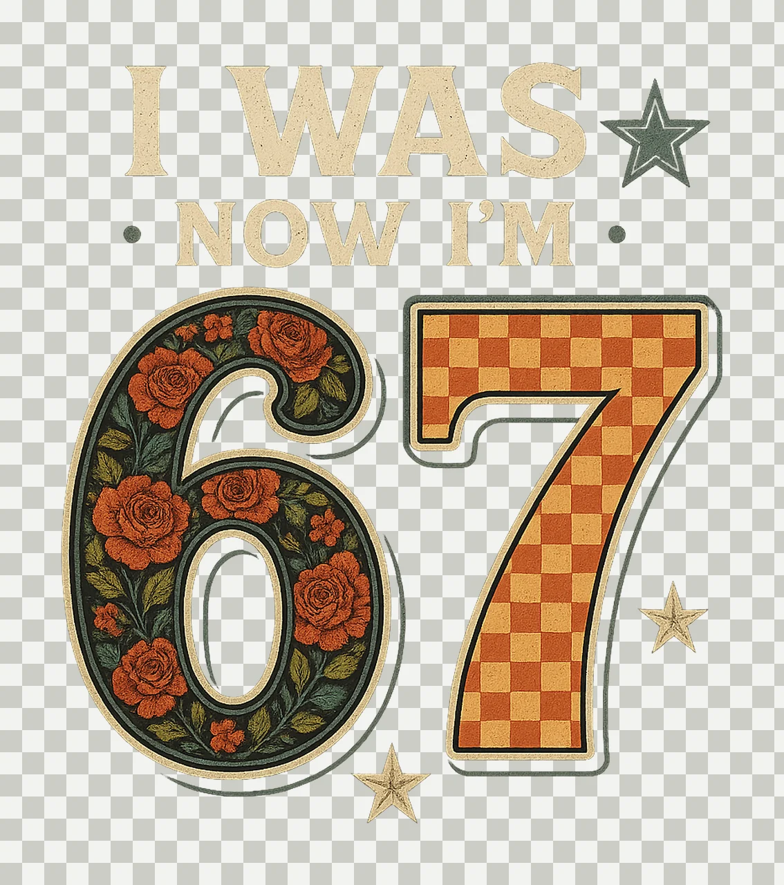 Funny Year Old Birthday Was Now Design Kids Seventh Birthday transparency and detail preview thumbnail