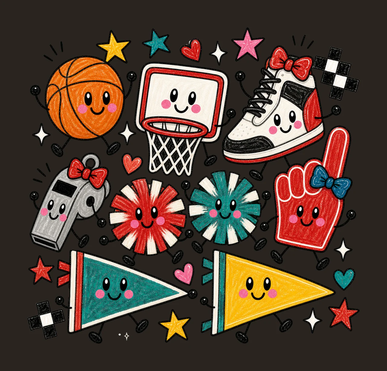 basketball game day 03 retro varsity sublimation instant contrast preview thumbnail