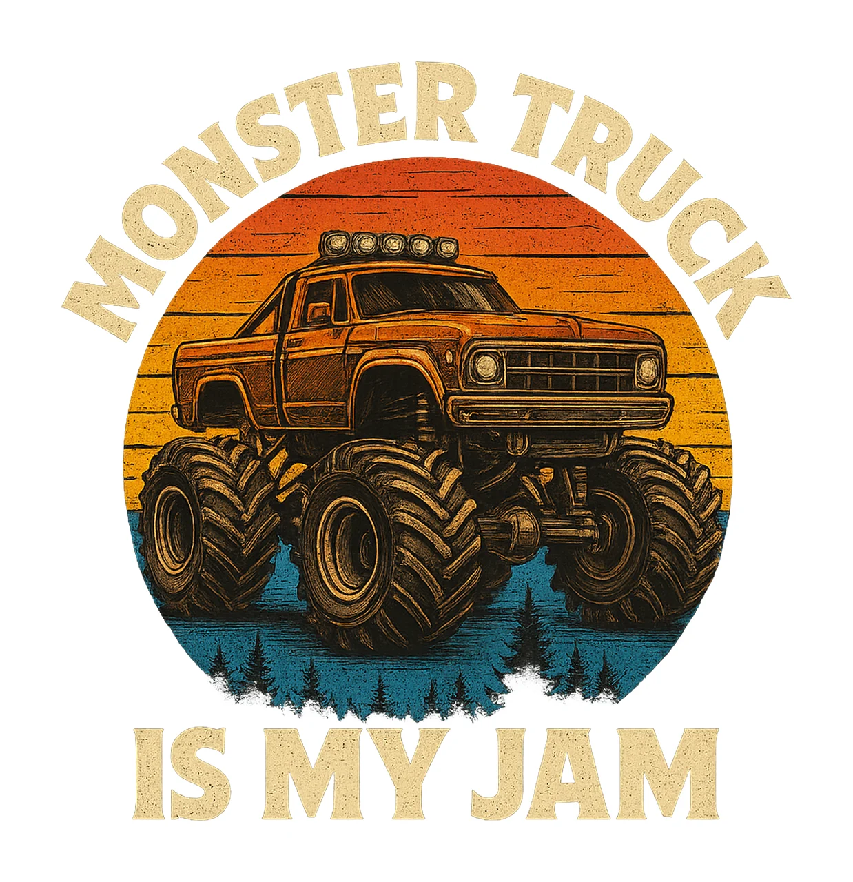 Monster Trucks Are My Jam Kids Truck Design Monster Truck