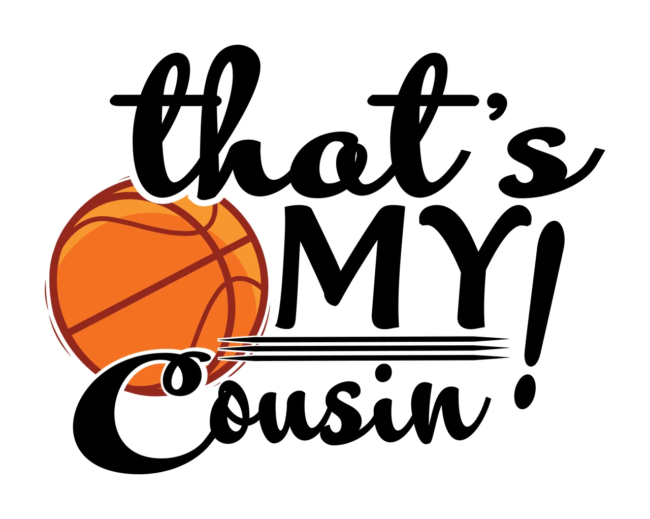 Family With Basketball stationary lines black typography 1 5