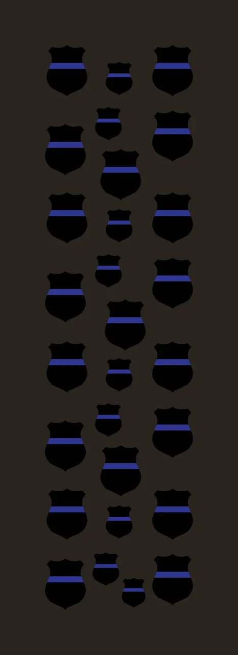 Pattern Of Repeating Shield Shapes lines black white shape contrast preview thumbnail