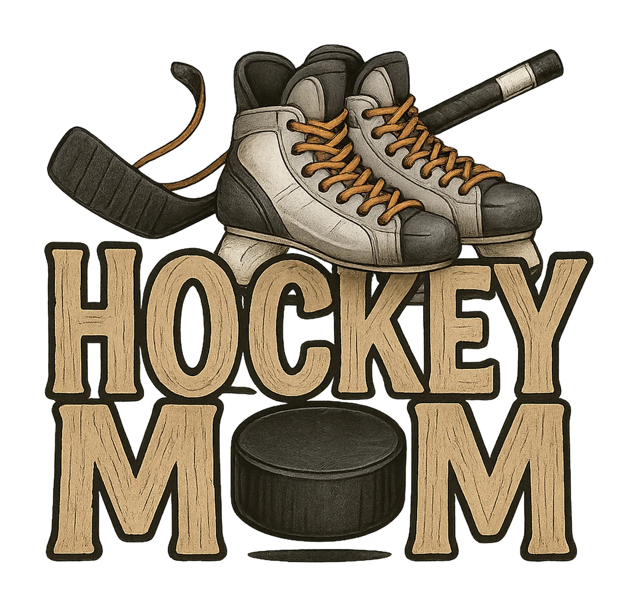 Hockey Mom Seersucker Sport Design Sublimation Design Ice