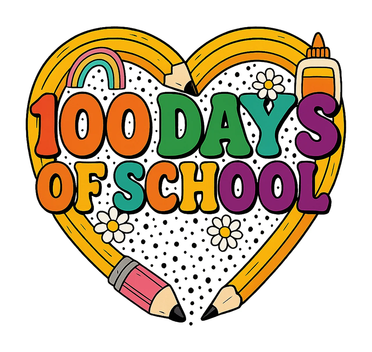 Happy 100 Days Of School 100 Days Shirt Design Kids 100 Days