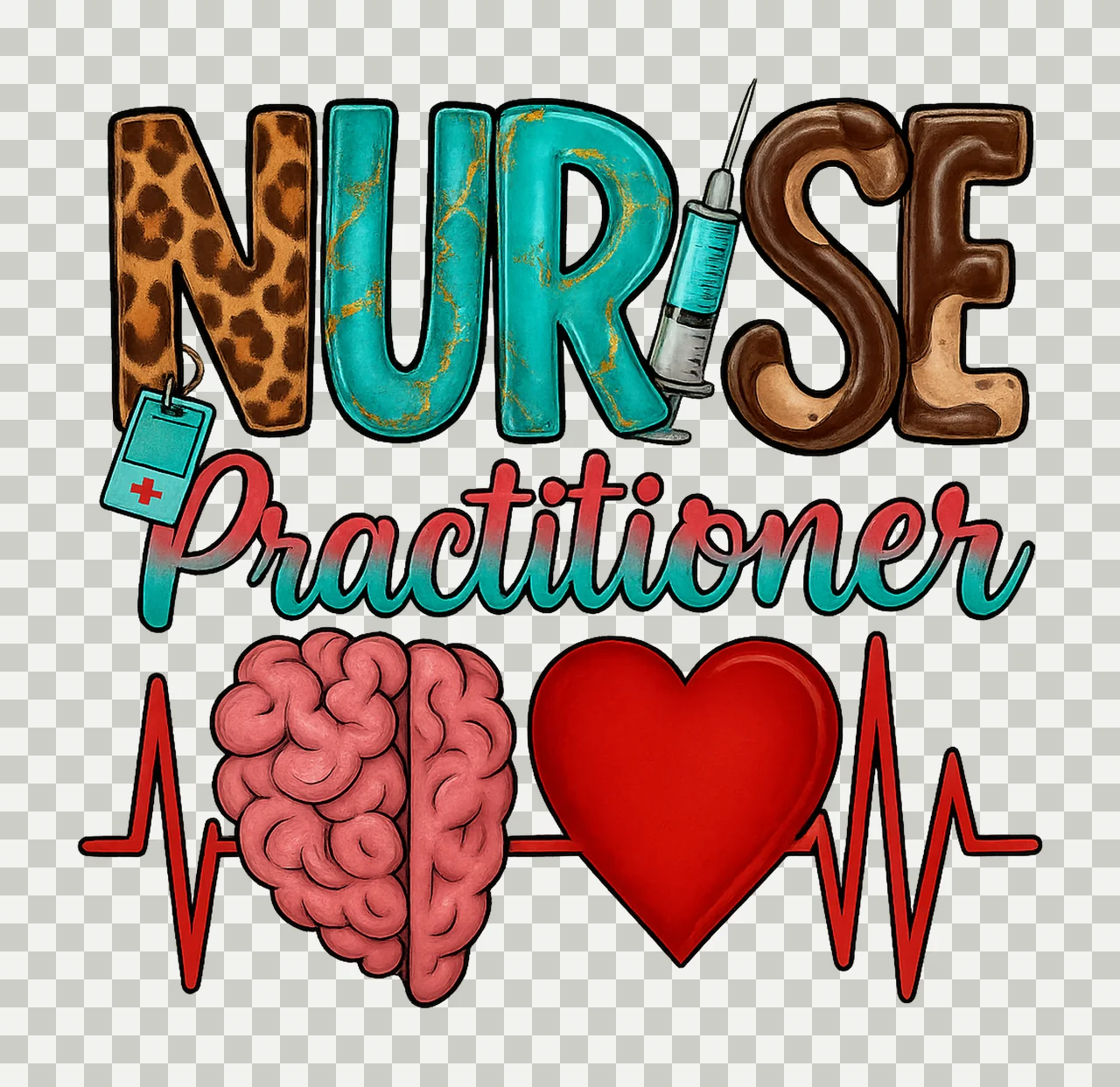 Nurse Practitioner Nurse Practitioner Design NP Nurse Shirt transparency and detail preview thumbnail